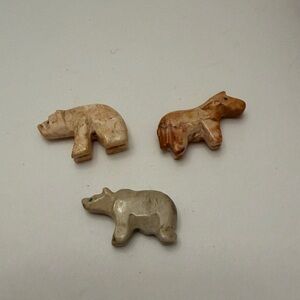Carved Animal Figurines Set